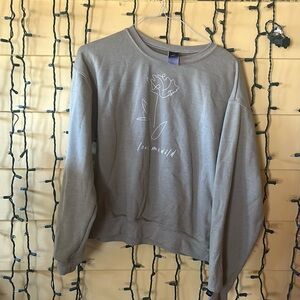 Large Flower Leave Me Wild Atticus Brand Sweatshirt